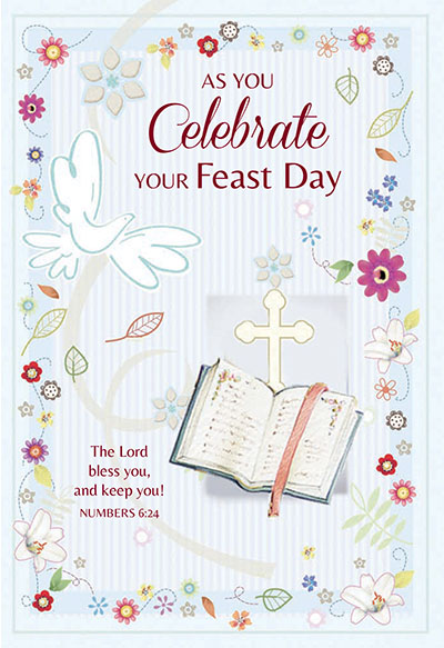 82704 feast day - 4 5/8" x 6 3/4" -